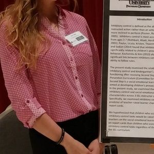 Perfect professional blouse with a pop of color